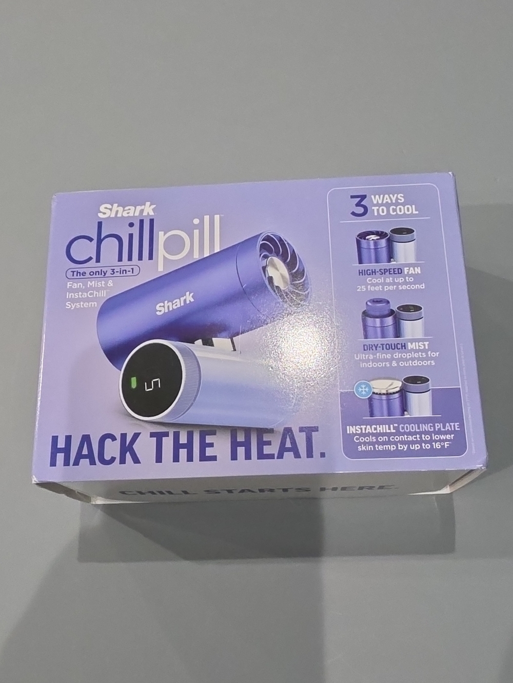 Shark Chill Pill Portable Fan + Mist Color Shown